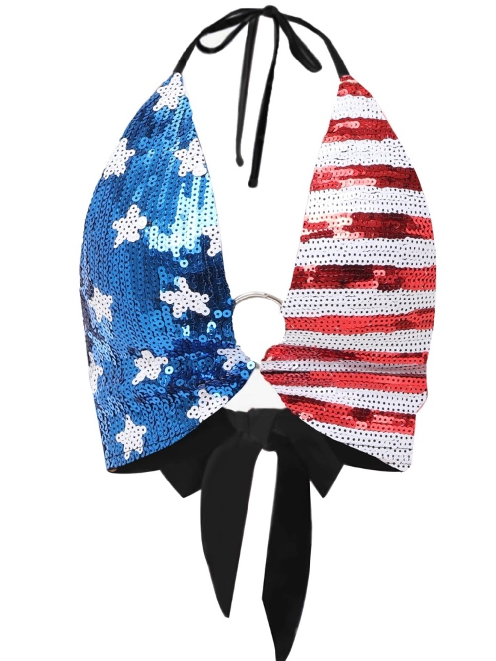 American Flag Sequin Shirt Women 4th of July Patriotic Shirt